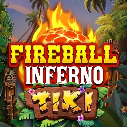 Fireball Inferno Tiki by NetEnt, showcased at u-spin.co.nl – game logo