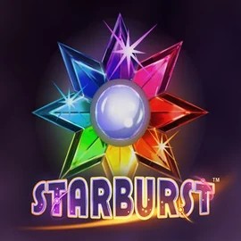 Starburst game by NetEnt – logo hosted on Uspin Casino